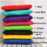 Sac de courses pliable en polyester 210D écologique et réutilisable avec logo personnalisé, sac de courses pliable en nylon avec pochette Ripstop