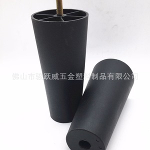 Pata de Mueble de Plástico 30x120 mm con Varilla Roscada y Base de Goma Negra para Sofá, Fácil Instalación - Product Image 3