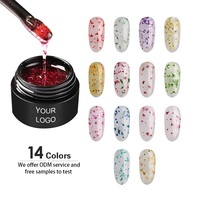 Gel uv épais sans hautes remodelage d'extensions d'ongles, 100 pièces, à motifs floraux, pour femmes