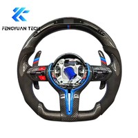 Volant sport en fibre de carbone forgée avec LED pour BMW F10 F30 F20 F31 F32 F36 X5 M3 M5 M6 E71 E90 F07 F11 F15 F16 F22 F25