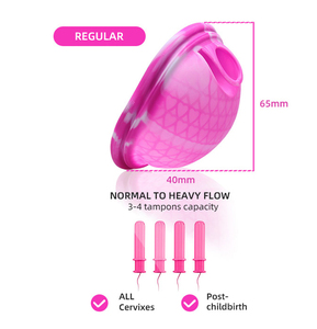 Mềm y tế Silicone linh hoạt Lady âm đạo đĩa Silicone vòng kinh nguyệt copa - Product Image 5