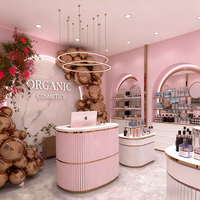 Présentoir Usine One-Stop Design Intérieur Luxe Style Artistique Organique Cosmétique Magasin Vitrine