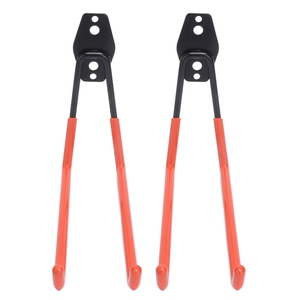 Lot de 2 crochets de garage multifonctionnels à fixation murale, organisateur de rangement <span class=keywords><strong>pour</strong></span> vélos et marchandises, style <span class=keywords><strong>crochet</strong></span> - Product Image 3