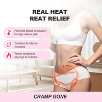 TheMoreCare Échantillon Gratuit Coussin Chauffant Thermique pour Soulager les Douleurs Menstruelles Patchs de Thérapie Thermique pour les Crampes Menstruelles