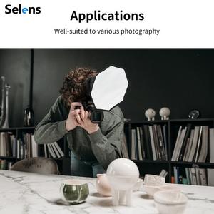Mini boîte à lumière octogonale <span class=keywords><strong>pliable</strong></span> Selens, diffuseur de flash portable, <span class=keywords><strong>réflecteur</strong></span> pour studio <span class=keywords><strong>photo</strong></span>, photographie, flash, speedlite - Product Image 2