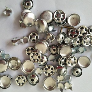 Top nút đầu vòng Nickel bao phủ Sequins sắt Snap cap Mũ bóng chày nút - Product Image 3