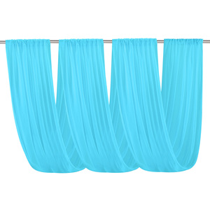 Voilages de plafond en tissu mousseline pour mariages, décoration de toit de chapiteau, drapage de fond de scène, cérémonies, décoration de scène d'hôtel - Product Image 4