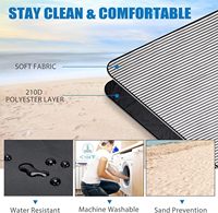 Couverture de pique-nique imperméable avec sangle de transport tapis de Camping pliant lavable en Machine pour tapis de plage ou fête de Camping en plein air en famille