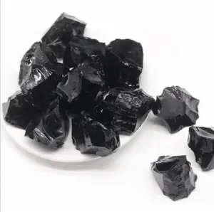 Piedras curativas de obsidiana negra, productos curativos de alta calidad con precio económico