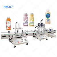 Machine de remplissage et d'étiquetage de bouteilles d'eau en plastique monobloc HNOC