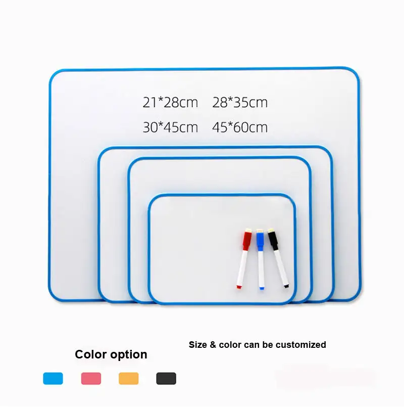 Pendidikan Sekolah Papan Tulis Kering Magnetik Papan Tulis Warna-warni Papan Tulis Desktop Papan Hapus Kering Papan Lapboard Mini