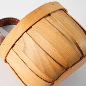 Panier mural en bois tissé à la main pour le stockage des légumes, des fruits, des pommes de terre, des œufs, du gingembre, de l'ail, de l'oignon - Product Image 5