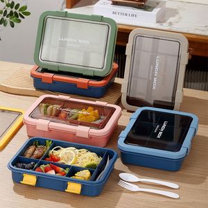Microwave Oven Heating Sealed Leak-Proof Fresh-Keeping <b>Lunch</b> <b>Box</b> <b>Compartment</b> Tableware for Fruit Picnic for Office/School Use - Product Image 4