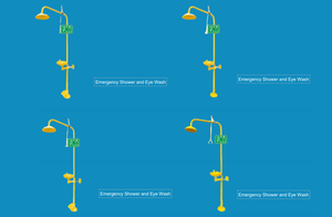 <span class=keywords><strong>Lavaojos</strong></span> y Ducha Combinados de Acero Inoxidable de Alta Seguridad, con Equilibrio de Presión, de Pie, Contemporáneos, para Uso en Hospitales y Escuelas, Resistentes a Químicos - Product Image 4