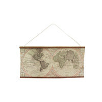 Mapa del Mundo en Miniatura para Colgar en la Pared, Modelo para Casa de Muñecas en Miniatura 1:12, Accesorios para Regalos Promocionales
