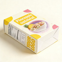 Vente en gros de boîtes à céréales personnalisées en papier alimentaire de haute qualité, boîte à collation pour céréales, boîte à céréales pour le petit-déjeuner avec encre à base de soja