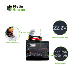 Batería de Iones de Litio Mylin Energy de 4000mAh 88.8wh 6S1P 22.2V para Drones, Coches RC y Modelos de Juguetes Quadcopter 22.2V 4000mah - Product Image 3