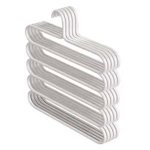 Perchero de 5 niveles engrosado para pantalones, organizador creativo antideslizante para ropa, colgador con clip para pantalones - Product Image 5