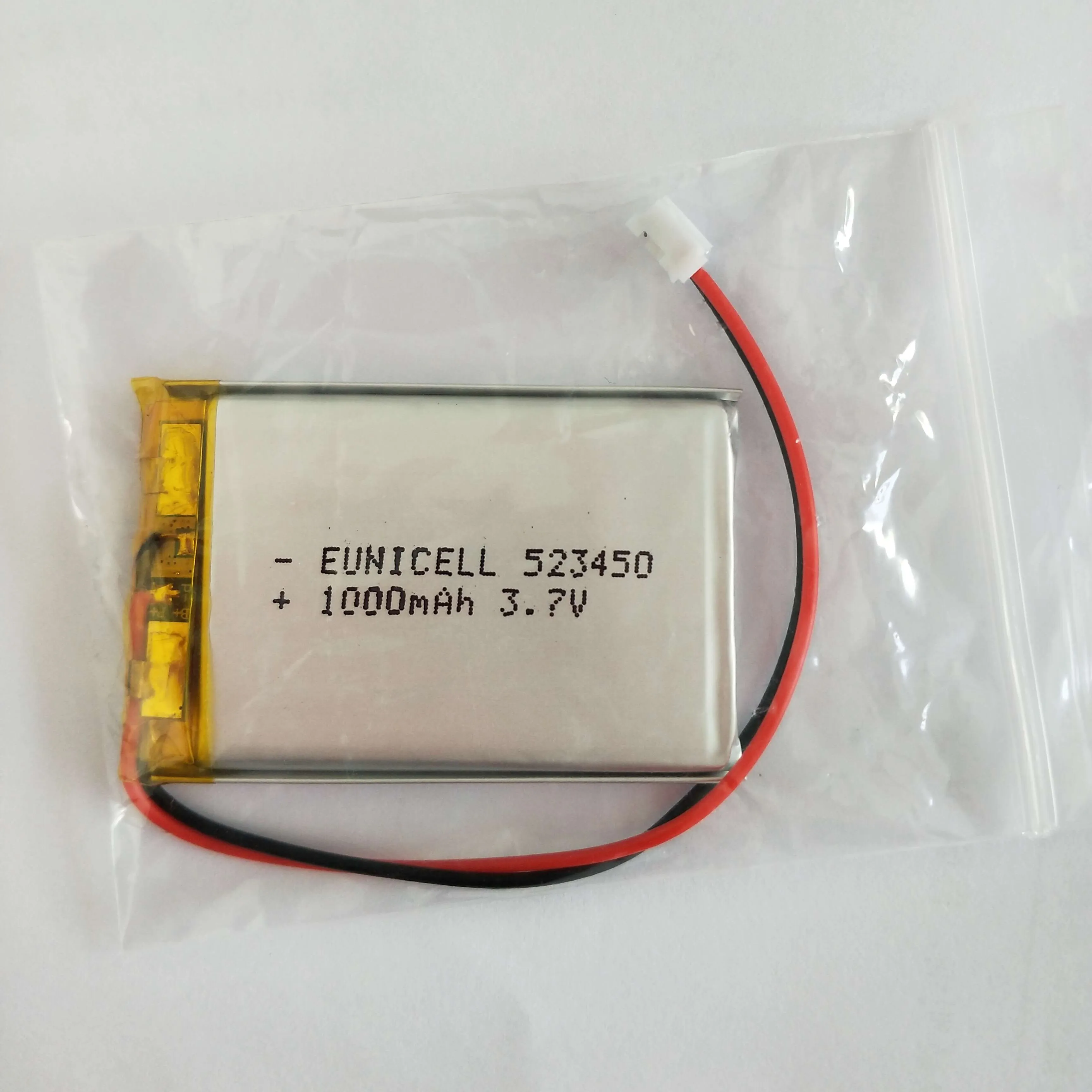 Eunicell lithium 3.7v 250mAh 382527 li-ion polymer battery