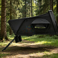 Tente de toit rigide en aluminium, Dachzelt de luxe, tente de toit toutes saisons avec échelle pour voitures
