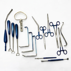 Nouvel ensemble complet d'instruments chirurgicaux ORL pour tonsillectomie et adénoïdectomie, en acier inoxydable, avec boîte, certifié CE, manuel inclus, Pentax - Product Image 1