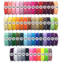 Vente en gros de corde tissée à la main de 0.8mm, cordon en satin perlé avec nœud chinois, corde en nylon