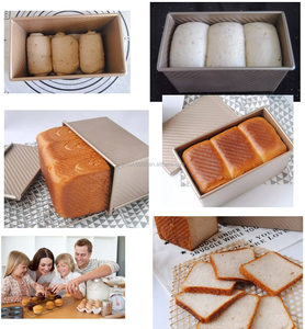 Molde para <span class=keywords><strong>pan</strong></span> Pullman OEM con tapa Molde para <span class=keywords><strong>pan</strong></span> tostado Molde para <span class=keywords><strong>pan</strong></span> corrugado con tapa 1lb masa Aleación de aluminio Antiadherente Pullman <span class=keywords><strong>Pan</strong></span> - Product Image 6