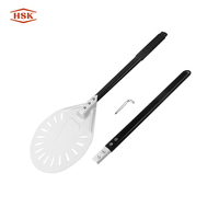 Pelle coulissante multifonctionnelle en acier inoxydable et aluminium pour tourner les gâteaux et les pizzas Outils pour pizzas