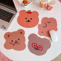 Mignon lapin étudiant Portable tapis de clavier Protection PVC tapis de souris bureau antidérapant Mini tapis de souris