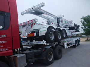 Remorque de conteneur squelette en acier robuste à 3 essieux de 40 pieds, châssis de remorque squelettique de 40 pieds, semi-remorque, conteneurs de transport - Product Image 5