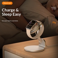 Soporte Magnético Portátil para Cargador de Reloj, Multiusos, Ahorra Espacio, Almacenamiento de Cables, para Escritorio, Mesita de Noche, Carga Inalámbrica para Teléfono Móvil