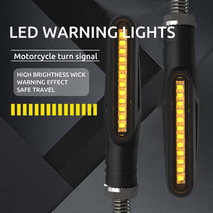 Clignotants LED ABS pour moto, lumière blanche ambre 6000K, 10W, clignotants de rétroviseur avant - Product Image 6