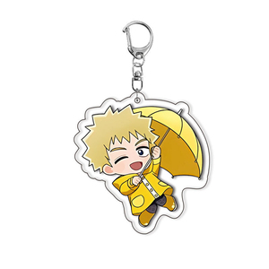 Portachiavi in acrilico Mob <span class=keywords><strong>Psycho</strong></span> 100 6cm con ombrello impermeabile, simpatico ciondolo a forma di Chibi per borsa, regalo da collezione per i fan degli anime - Product Image 6