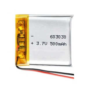 Batería de polímero de iones de litio li-po batería Lipo 3,7 <span class=keywords><strong>V</strong></span> 600mAh 1.85wh 3,7 <span class=keywords><strong>V</strong></span> 500mAh 520mAh 550mAh 600mAh 2.22wh 603030 batería - Product Image 4