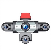 Caméra embarquée WiFi avec écran IPS de 3,18 pouces, enregistreur vidéo DVR 1080P à 5 objectifs, enregistrement en boucle, vision nocturne, détection de mouvement, 1 an, universelle