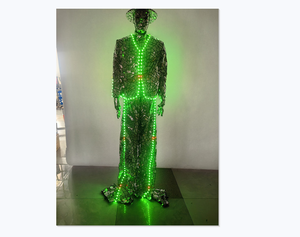 Trajes <span class=keywords><strong>de</strong></span> <span class=keywords><strong>Robot</strong></span> con espejo <span class=keywords><strong>de</strong></span> luz LED <span class=keywords><strong>de</strong></span> lujo para hombres y mujeres, <span class=keywords><strong>disfraz</strong></span> <span class=keywords><strong>de</strong></span> andador con zancos brillantes para fiesta, Club, trajes <span class=keywords><strong>de</strong></span> escenario - Product Image 1