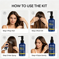 Huile capillaire et spray capillaire à la biotine et au collagène pour cheveux fins et fragiles, épaississant, volumisant, lissant, nourrissant, OEM ODM, marque privée