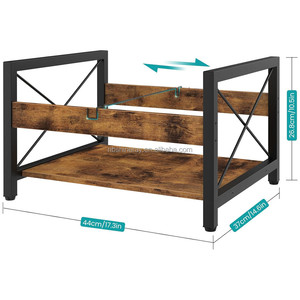 Vinyl kỷ lục chủ bằng gỗ kỷ lục Crate treo tường thiết kế công nghiệp phù hợp với 7-12 ''hồ sơ giữ 50-100 Album cho DVD phòng tắm - Product Image 2