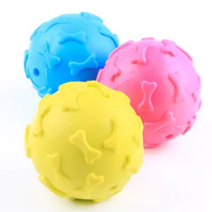 ゴム犬用おもちゃボールSqeakyペット咀嚼トレーニング玩具Chine卸売価格