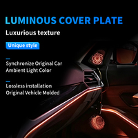 Applicable à BMW X4 G02, cache-haut-parleur éclairé, éclairage d'ambiance intérieur de voiture, garniture décorative automobile, accessoires de décoration.