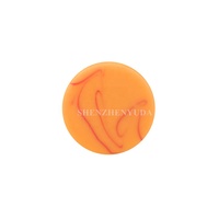 Pièces de backgammon en résine marbrée givrée coulées à la main de 38mm pierre de backgammon durable Orange interstellaire personnalisée de 1.5 pouces