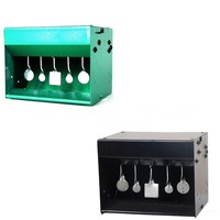 Boîte de cible automatique à 5 plaques en acier inoxydable pour lance-pellets, accessoire d'entraînement de tir et de chasse