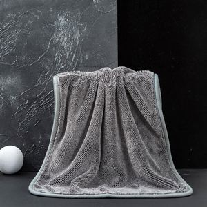 1200Gsm Double Twist Loop Microfiber Thick Drying Towel Coral Fleece Cleaning Cloth Vehicle Care and <b>Table</b> for <b>Car</b> Wash - Product Image 2