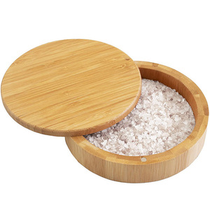 Wooden <b>Spice</b> <b>Jar</b> With Lid For Solid Seasonings Kitchen Use - Product Image 2