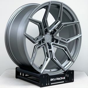 Jantes Bku Forgées 5x112 18 19 20 21 Pouces, Jantes en Alliage Argentées Personnalisées pour <span class=keywords><strong>Audi</strong></span> RS4 <span class=keywords><strong>RS6</strong></span> S4 A4 A6 Allroad Avant Wagon - Product Image 1