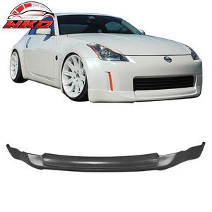 Fits For Nissan 350Z 03-05 ING-S Style Front Bumper Lip Spoiler Unpainted Black PU High Quality Exterior Accessory - Product Image 1