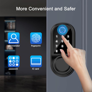 Camakt Tuya Wifi Keyless Điện Tử Chốt Cửa Chống Trộm Vân Tay Mật Khẩu Thẻ IC Nhà Thông Minh Gỗ Cửa Khóa Đám Mây - Product Image 6
