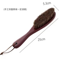 Brosse de nettoyage pour manteaux en cachemire, vêtements et chapeaux, avec poils de cheval et manche en bois, brosse à chaussures pour éliminer la poussière