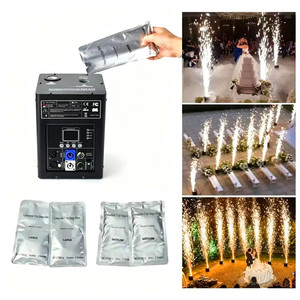 Équipement de scène, <span class=keywords><strong>machine</strong></span> <span class=keywords><strong>à</strong></span> <span class=keywords><strong>étincelle</strong></span>s froides DMX <span class=keywords><strong>à</strong></span> écran numérique 600W avec télécommande et poignée - Product Image 1