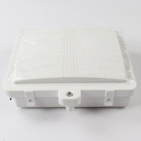 Boîtier de distribution de fibre optique 16 cœurs FTTH, boîtier terminal fibre optique haute résistance en ABS PC étanche pour poteau/mur